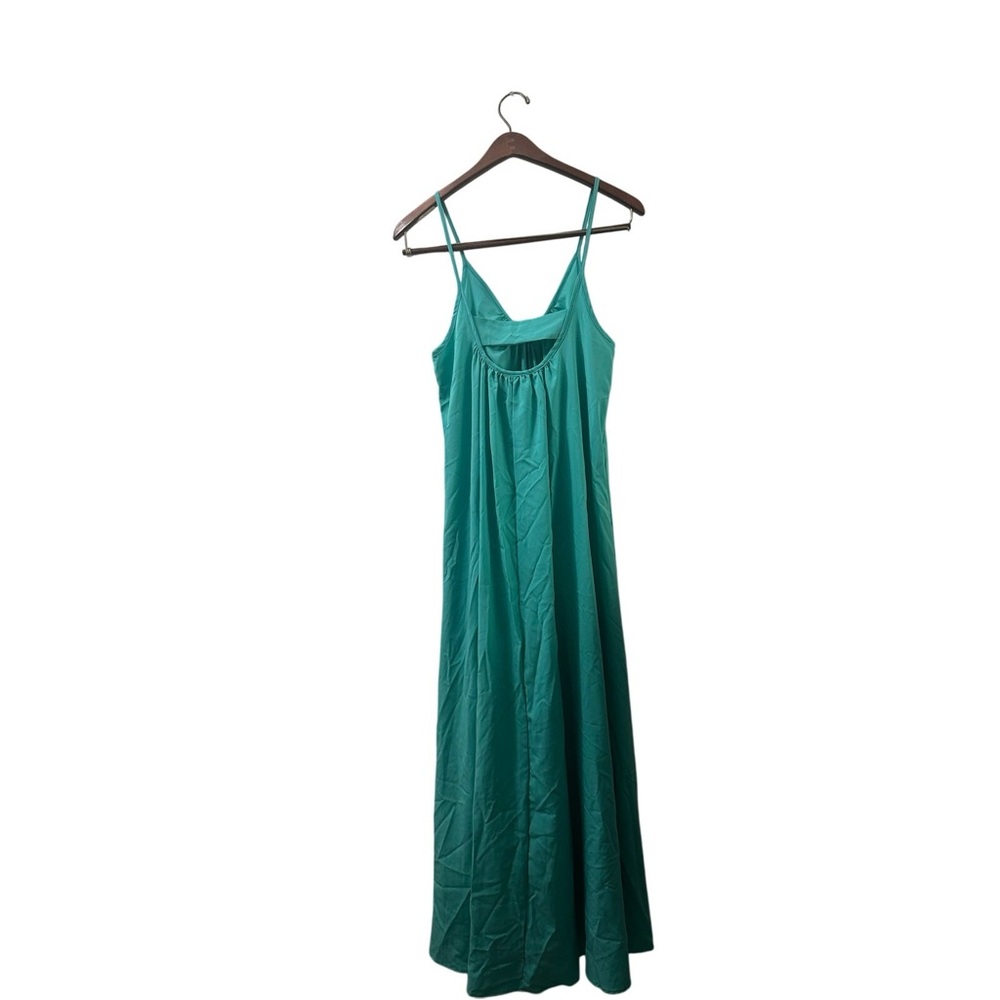 MERCER & BLUSH Chic Turquoise Maxi Dress for Women SIZE SMALL 2 4 Comfort Loose